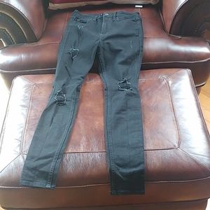 Juniors Black Hollsiter Jeans